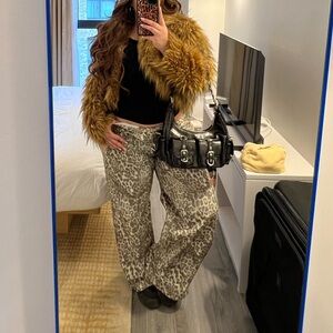 jaded london leopard fade colossus jeans